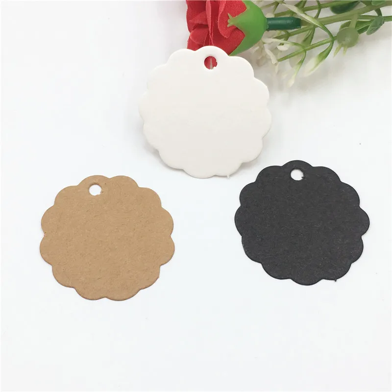 100Pcs/Lot Flower Side Round Kraft Paper Tags for Jewelry Box Candy Cake Boxes Packaging Blank Cardboard Hang Tag 3.5x3.5cm
100Pcs/Lot Flower Side Round Kraft Paper Tags for Jewelry Box Candy Cake Boxes Packaging Blank Cardboard Hang Tag 3.5x3.5cm