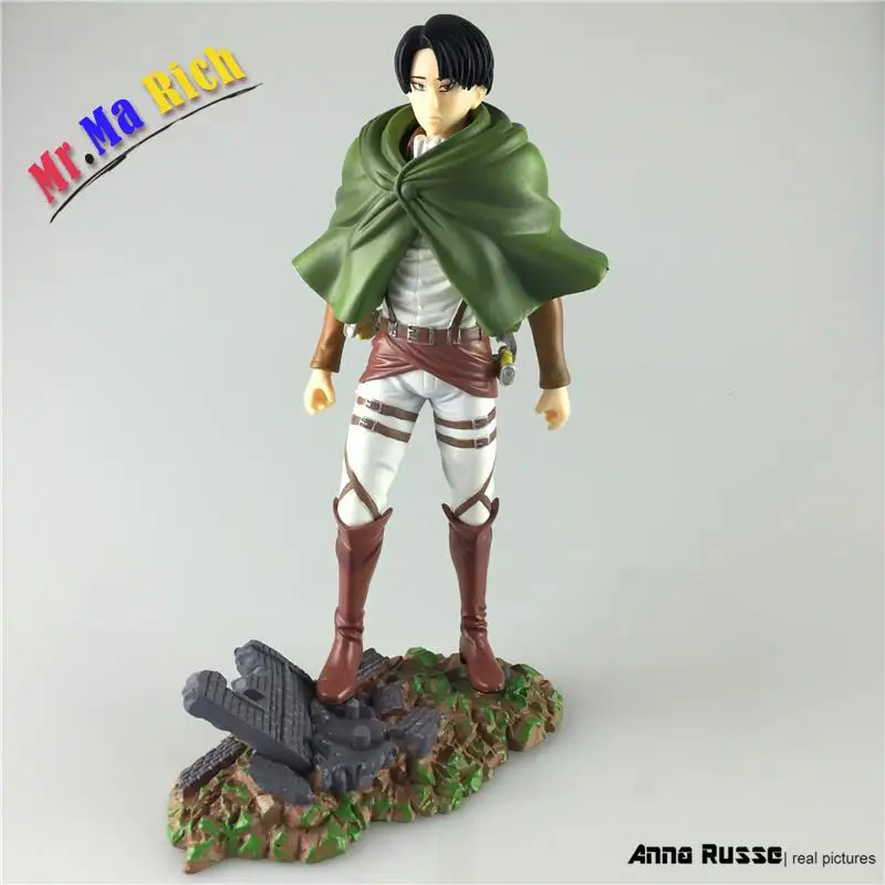 Атака на Титанов Аниме Фигурка Shingeki No Kyojin Juguetes Levi Rivaille 25 см ПВХ фигурка коллекция