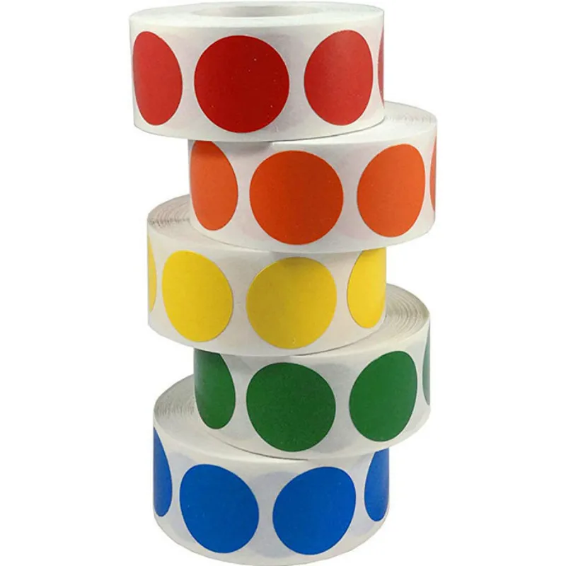 Chroma Label 1 inch Color-Code Dot Labels stickers 500/Roll Black,white,green,blue,orange,red,pink,yellow stationery stickers
Chroma Label 1 inch Color-Code Dot Labels stickers 500/Roll Black,white,green,blue,orange,red,pink,yellow stationery stickers