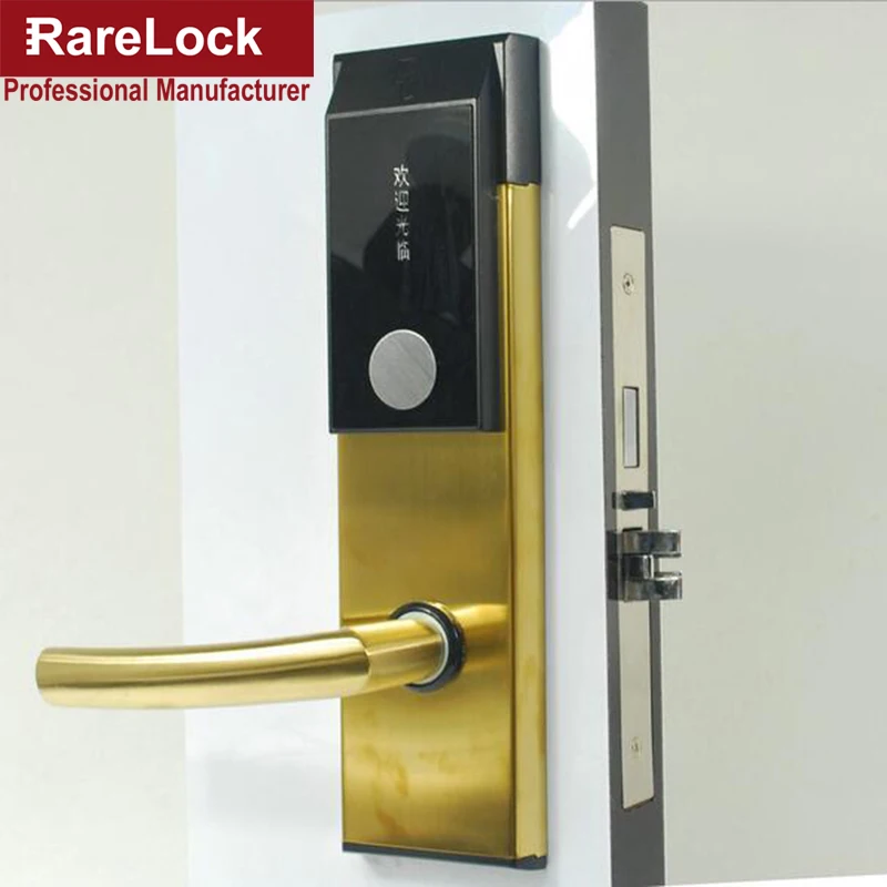 Golden Black Electric Door Lock RFID Card Induction Lock for Hotel Flat Apartment Home Intelligence Rarelock a
Golden Black Electric Door Lock RFID Card Induction Lock for Hotel Flat Apartment Home Intelligence Rarelock a