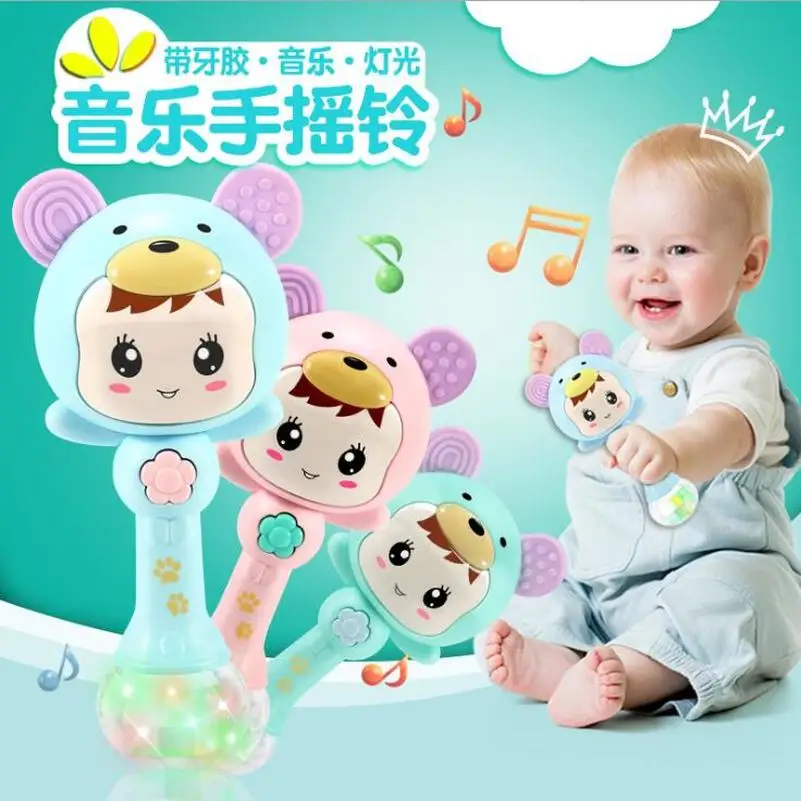 Infant Baby Toys 0-12 Months Baby Rattle Musical Light Teethers Gum Music Stick Rattles Dental Ring Bell Grind Hammer Gifts
Infant Baby Toys 0-12 Months Baby Rattle Musical Light Teethers Gum Music Stick Rattles Dental Ring Bell Grind Hammer Gifts