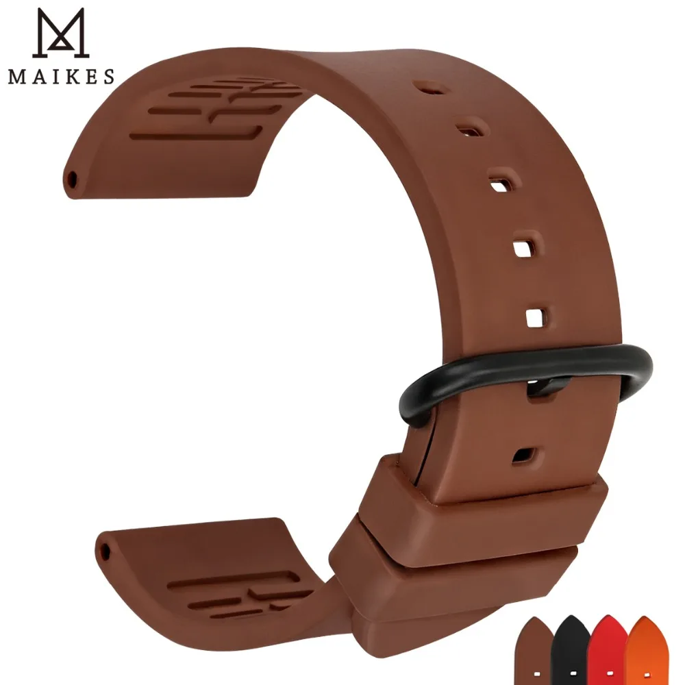 MAIKES Watch Accessories Sport Watch Strap 20mm 22mm 24mm Diver's Watchband Brown Fluoro Rubber Watch Band For Fossil Watch
MAIKES Watch Accessories Sport Watch Strap 20mm 22mm 24mm Diver's Watchband Brown Fluoro Rubber Watch Band For Fossil Watch