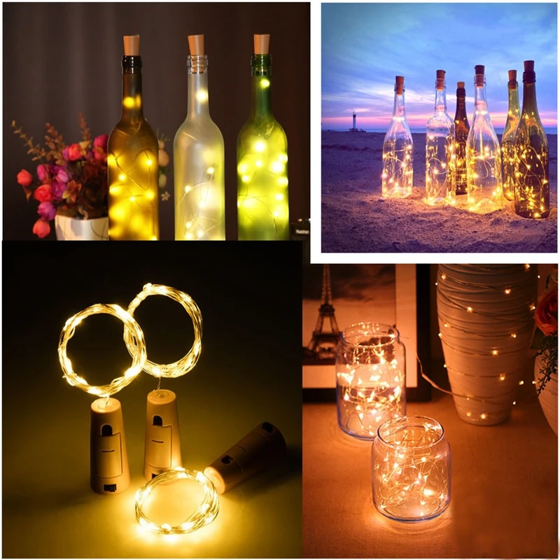 20pcs 2M LED Garland Copper Wire Corker String Fairy Lights for Glass Craft Bottle New Year/Christmas/Valentines Wedding
20pcs 2M LED Garland Copper Wire Corker String Fairy Lights for Glass Craft Bottle New Year/Christmas/Valentines Wedding
