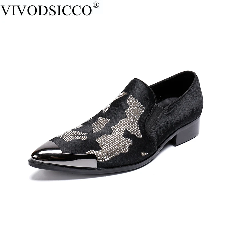 VIVODSICCO Fashion Designer Men Velvet Rhinestone Shoes Plus Size Pointed Toe Formal Dress Shoes Business Men Leather Shoes
VIVODSICCO Fashion Designer Men Velvet Rhinestone Shoes Plus Size Pointed Toe Formal Dress Shoes Business Men Leather Shoes