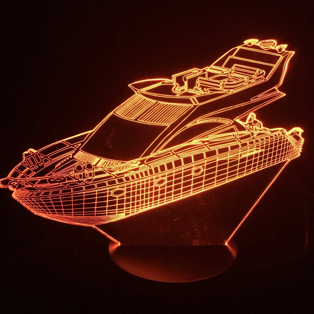 Yacht Boat 3D LED Table Lamp 7 Color Visual Atmosphere Night Light For Kids Gifts USB Lampara Baby Sleep Lighting Luminaria
Yacht Boat 3D LED Table Lamp 7 Color Visual Atmosphere Night Light For Kids Gifts USB Lampara Baby Sleep Lighting Luminaria