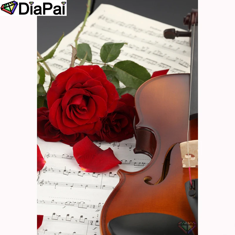 DIAPAI Diamond Painting 5D DIY 100% Full Square/Round Drill "Rose flower violin" Diamond Embroidery Cross Stitch 3D Decor A23668
DIAPAI Diamond Painting 5D DIY 100% Full Square/Round Drill "Rose flower violin" Diamond Embroidery Cross Stitch 3D Decor A23668