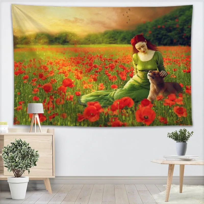 Custom Poppies Man Wall Tapestry Home Decorations Wall Hanging Forest Tapestries For Bedroom 130x150CM,100x150CM,140x250CM
Custom Poppies Man Wall Tapestry Home Decorations Wall Hanging Forest Tapestries For Bedroom 130x150CM,100x150CM,140x250CM