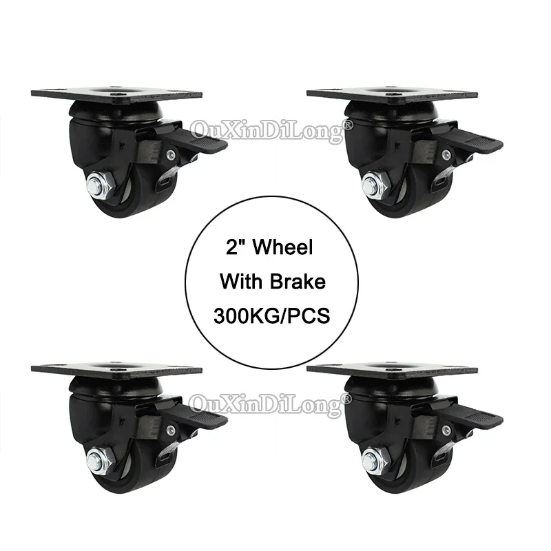 DHL Shipping 4PCS 2" heavy duty wheels with brake load bearing 300kg/pcs casters industrial wheels universal wheel JF1646
DHL Shipping 4PCS 2" heavy duty wheels with brake load bearing 300kg/pcs casters industrial wheels universal wheel JF1646