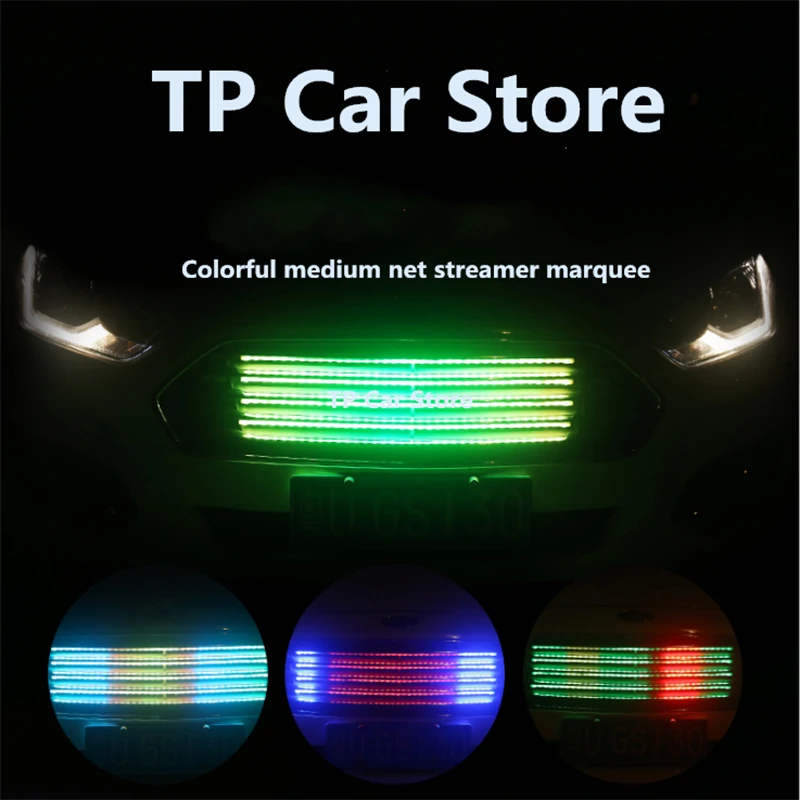 Colorful RGB network lights for car grill Breathing light daytime running light with turn signal and brake signal Atmosphere lig
Colorful RGB network lights for car grill Breathing light daytime running light with turn signal and brake signal Atmosphere lig