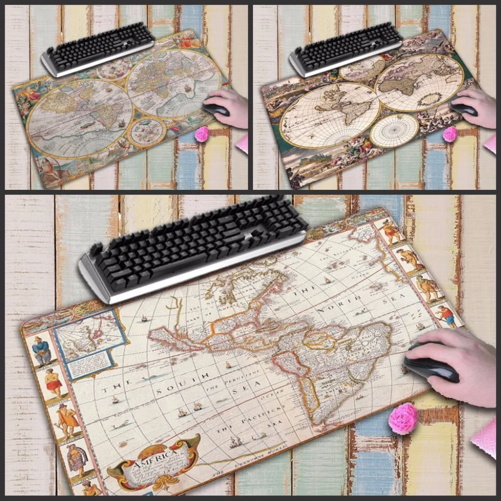 Mairuige fashion Old World Map Large Locking Edge mouse pad Natural Rubber Computer Gaming mousepad Desk Mat for LOL cs go DOTA
Mairuige fashion Old World Map Large Locking Edge mouse pad Natural Rubber Computer Gaming mousepad Desk Mat for LOL cs go DOTA