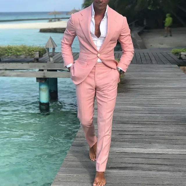 2019 Latest Coat Pants Designs Summer Beach Men Suits Pink Suits For Wedding Ball Slim Fit Groom Best Men Male Suit 2 Pieces
2019 Latest Coat Pants Designs Summer Beach Men Suits Pink Suits For Wedding Ball Slim Fit Groom Best Men Male Suit 2 Pieces