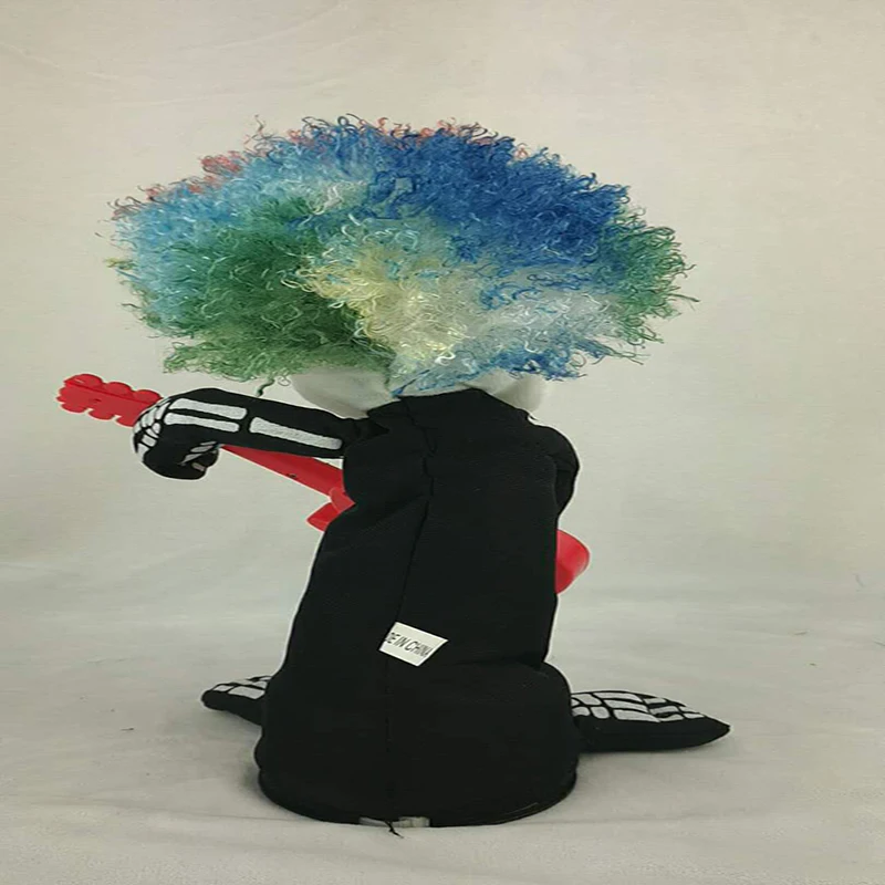 Twist Body skull ghost play guitar KUSO doll Halloween Thriller Night electric plush doll Sounding lighting toy birthday gifts
Twist Body skull ghost play guitar KUSO doll Halloween Thriller Night electric plush doll Sounding lighting toy birthday gifts