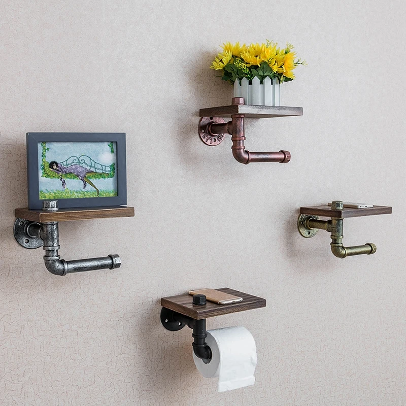 Metal iron pipe rack board retro bathroom towel rack toilet wall rack storage rack
Metal iron pipe rack board retro bathroom towel rack toilet wall rack storage rack
