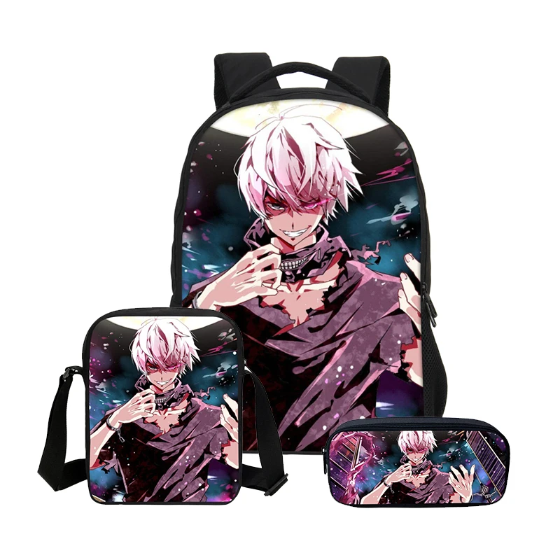 3pcs/Sets New Children School Bags Set Tokyo Ghoul Kids school Backpack Girls Boys Primary Student Book Bag Elementary Schoolbag
3pcs/Sets New Children School Bags Set Tokyo Ghoul Kids school Backpack Girls Boys Primary Student Book Bag Elementary Schoolbag