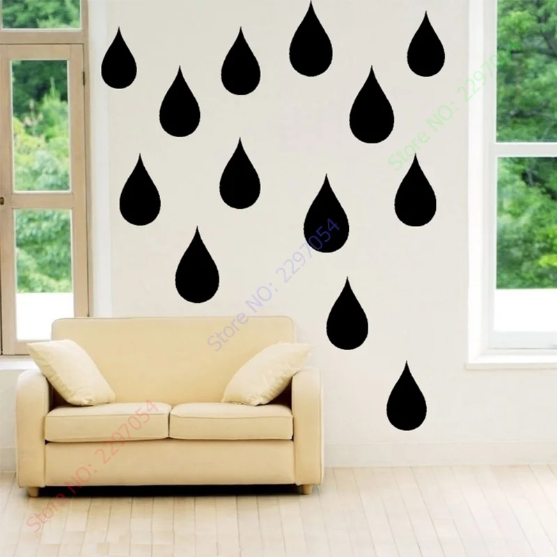New Little Raindrop Wall Sticker Wall Decal, Removable DIY home decoration art Wall decors 4x7cm 39pcs
New Little Raindrop Wall Sticker Wall Decal, Removable DIY home decoration art Wall decors 4x7cm 39pcs