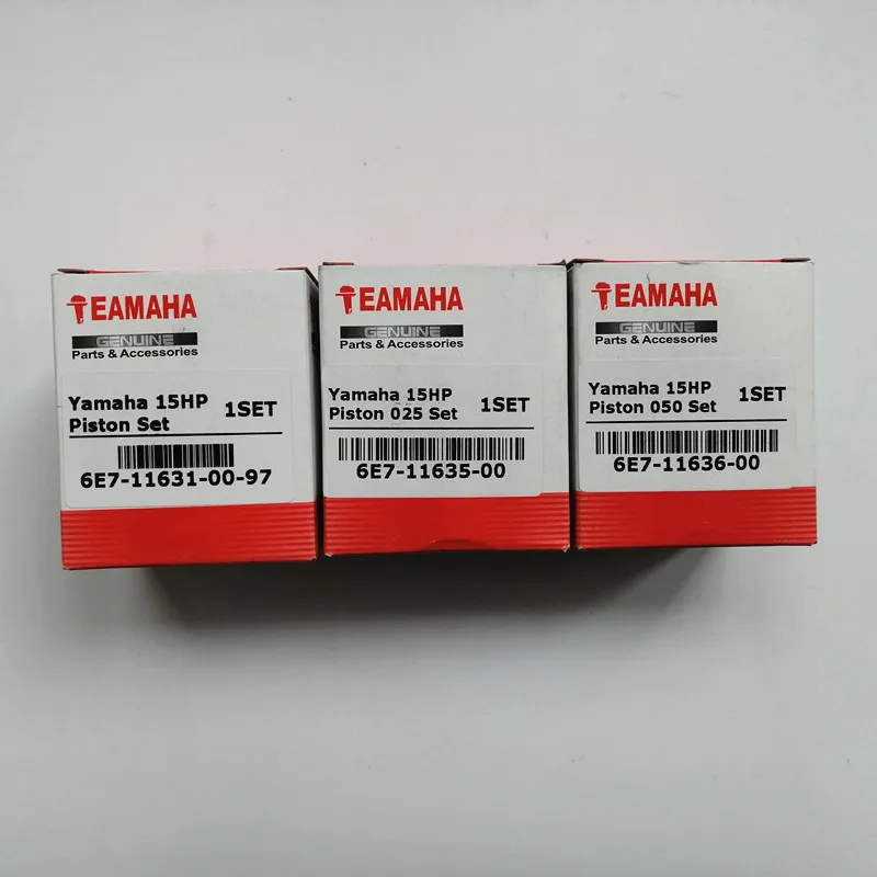 6E7-11631-00-97 Piston Set STD 25 50 For Yamaha 15HP Outboard Engine Boat Motor Brand new aftermarket Part 6E7 11631 11635 11636
6E7-11631-00-97 Piston Set STD 25 50 For Yamaha 15HP Outboard Engine Boat Motor Brand new aftermarket Part 6E7 11631 11635 11636