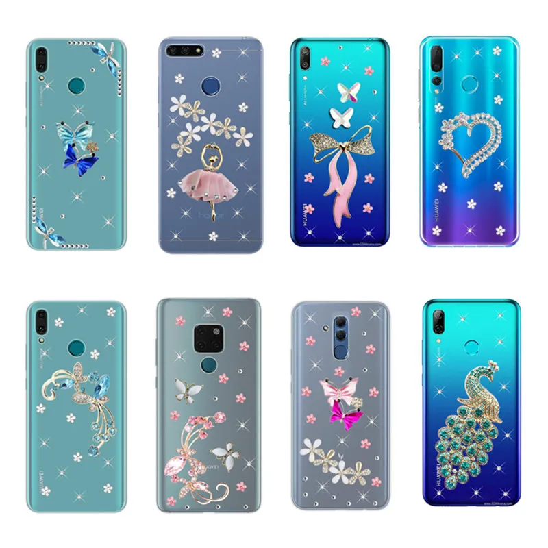 Чехол для телефона Huawei Y9s Y6 2018 Y9 Prime 2019 P20 lite Mate 20 10 Pro Honor 9A 8A 8S 9S 7A 6A прозрачный чехол