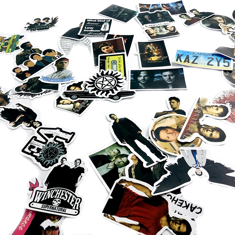 50Pcs European And American Movie Edition SUPERNATURALFOR Decorative Skateboard Guitar Motorcycle Laptop Luggage Suitcase
50Pcs European And American Movie Edition SUPERNATURALFOR Decorative Skateboard Guitar Motorcycle Laptop Luggage Suitcase