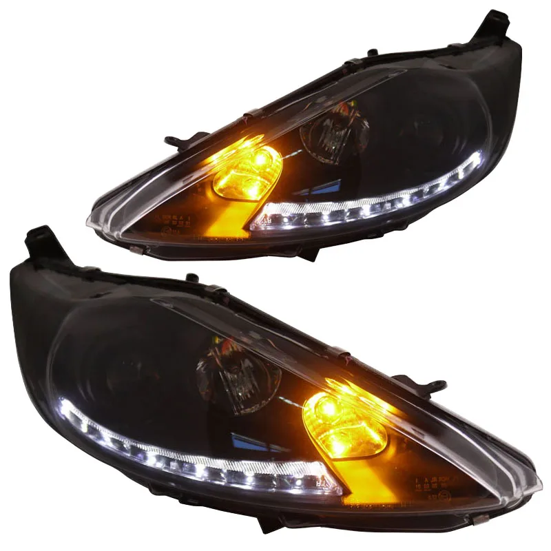 for Ford Fiesta Projector Headlights Low beam with bi-xenon lens fit 2008-2012 year with LED Line light
for Ford Fiesta Projector Headlights Low beam with bi-xenon lens fit 2008-2012 year with LED Line light