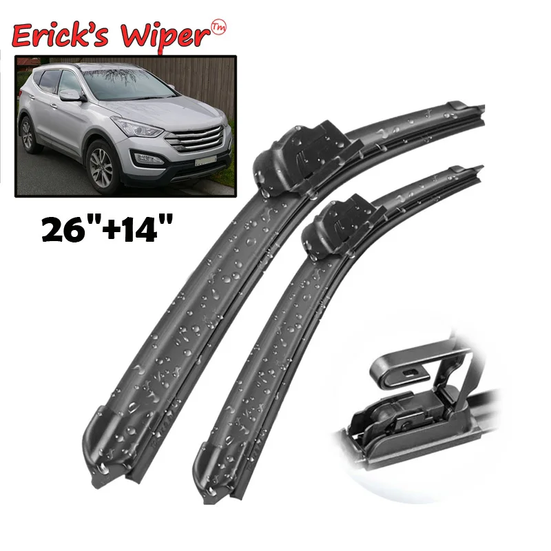 Erick's Wiper Front Wiper Blades For Hyundai Santa Fe MK3 2013 - 2018 2017 2016 Windshield Windscreen Front Window 26"+14"
Erick's Wiper Front Wiper Blades For Hyundai Santa Fe MK3 2013 - 2018 2017 2016 Windshield Windscreen Front Window 26"+14"