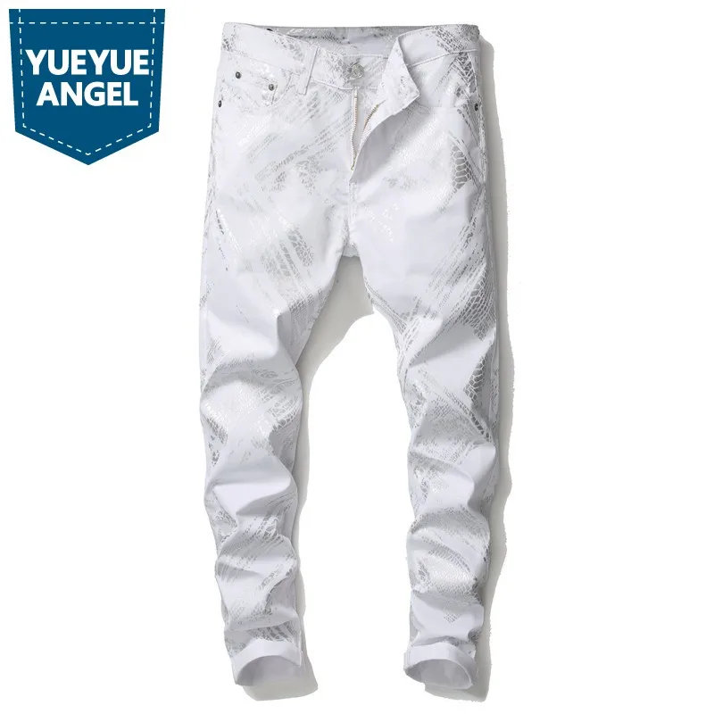 New Fashion Jeans Pant Men White Printed Hip Hop Slim Fit Denim Pencil Pants Men Streetwear Harajuku Trousers Casual Jeans
New Fashion Jeans Pant Men White Printed Hip Hop Slim Fit Denim Pencil Pants Men Streetwear Harajuku Trousers Casual Jeans