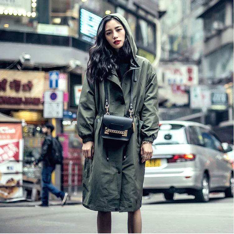 2019 Hot Sale High-end Customized Wind Even Cap Back Long Fund Windbreak Windbreaker Leisure Time Loose Coat Autumn Suit-dress
2019 Hot Sale High-end Customized Wind Even Cap Back Long Fund Windbreak Windbreaker Leisure Time Loose Coat Autumn Suit-dress