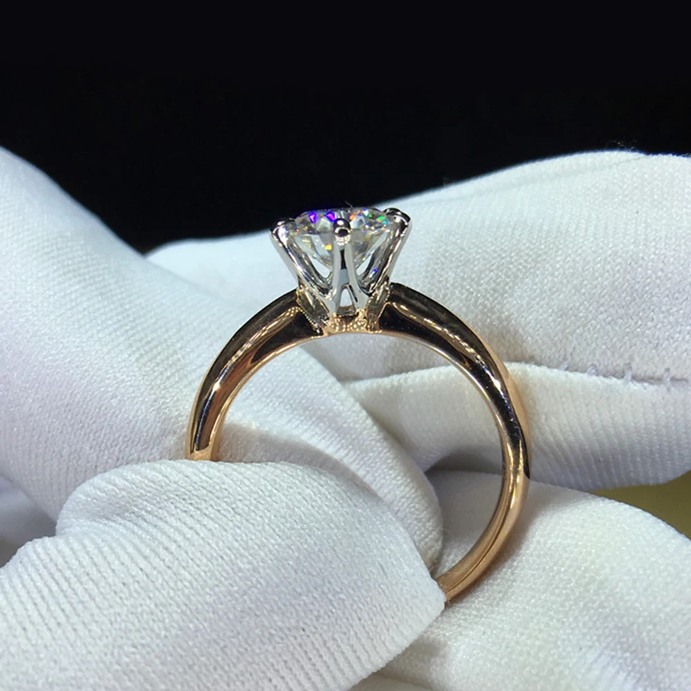 100% 18K Au750 Yellow Gold 1ct Moissanite Engagement Diamond Ring D Color VVS With National Certificate For Women
100% 18K Au750 Yellow Gold 1ct Moissanite Engagement Diamond Ring D Color VVS With National Certificate For Women