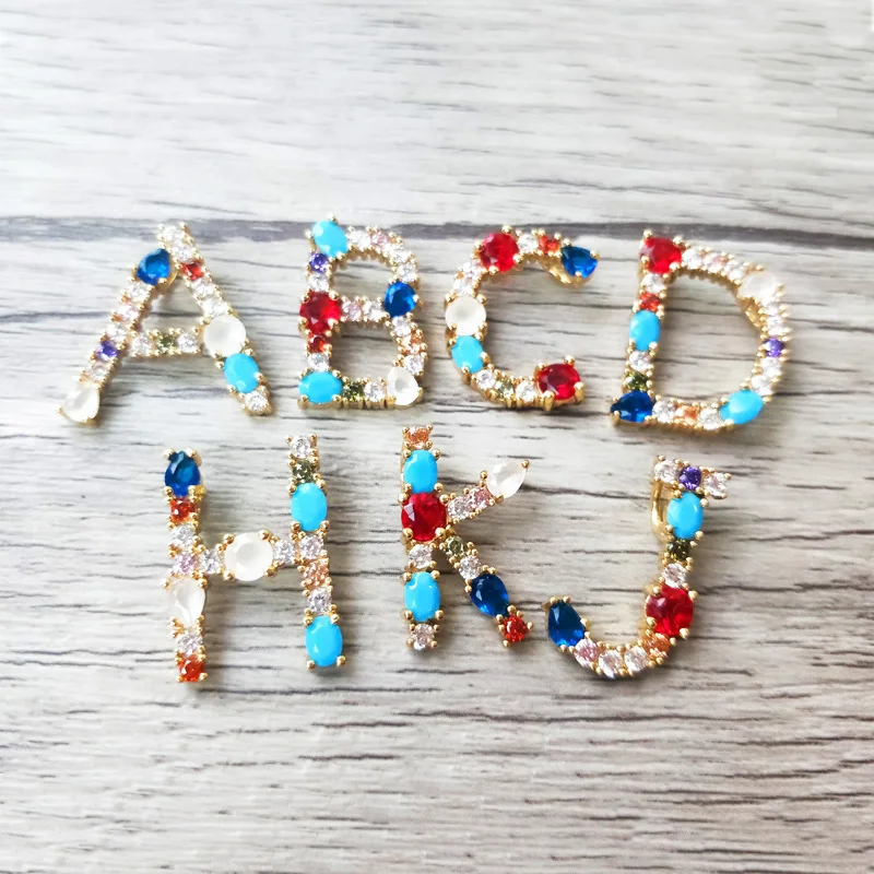 10 Pieces Trendy CZ Gold Big Alphabet letter Pendant,Micro Pave and Gems Stone Pendant Charms for DIY Jewelry Necklace PD991
10 Pieces Trendy CZ Gold Big Alphabet letter Pendant,Micro Pave and Gems Stone Pendant Charms for DIY Jewelry Necklace PD991