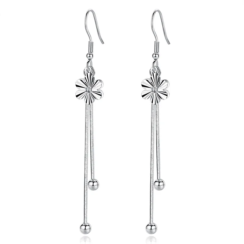Hot Sale Wholesale Fashion Plum Flower Tassels Desgin 925 Sterling Silver Drop Earrings for Women Jewelry Gift Drop Shipping
Hot Sale Wholesale Fashion Plum Flower Tassels Desgin 925 Sterling Silver Drop Earrings for Women Jewelry Gift Drop Shipping