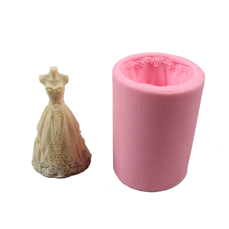 Wedding Dress Shape Handmade Soap Mold Fondant Baking Cake Decorating Tools Silicone Mould Chocolate DIY Baking For Wedding
Wedding Dress Shape Handmade Soap Mold Fondant Baking Cake Decorating Tools Silicone Mould Chocolate DIY Baking For Wedding