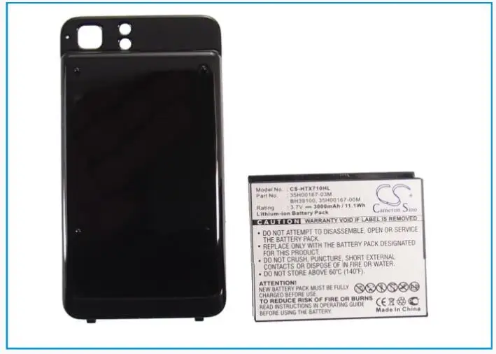 Cameron Sino 3000 мАч батарея для HTC праздник Raider 4G LTE скорость Vivid X710e 35H00167-00M 35H00167-01M 35H00167-03M BH39100
Cameron Sino 3000 мАч батарея для HTC праздник Raider 4G LTE скорость Vivid X710e 35H00167-00M 35H00167-01M 35H00167-03M BH39100