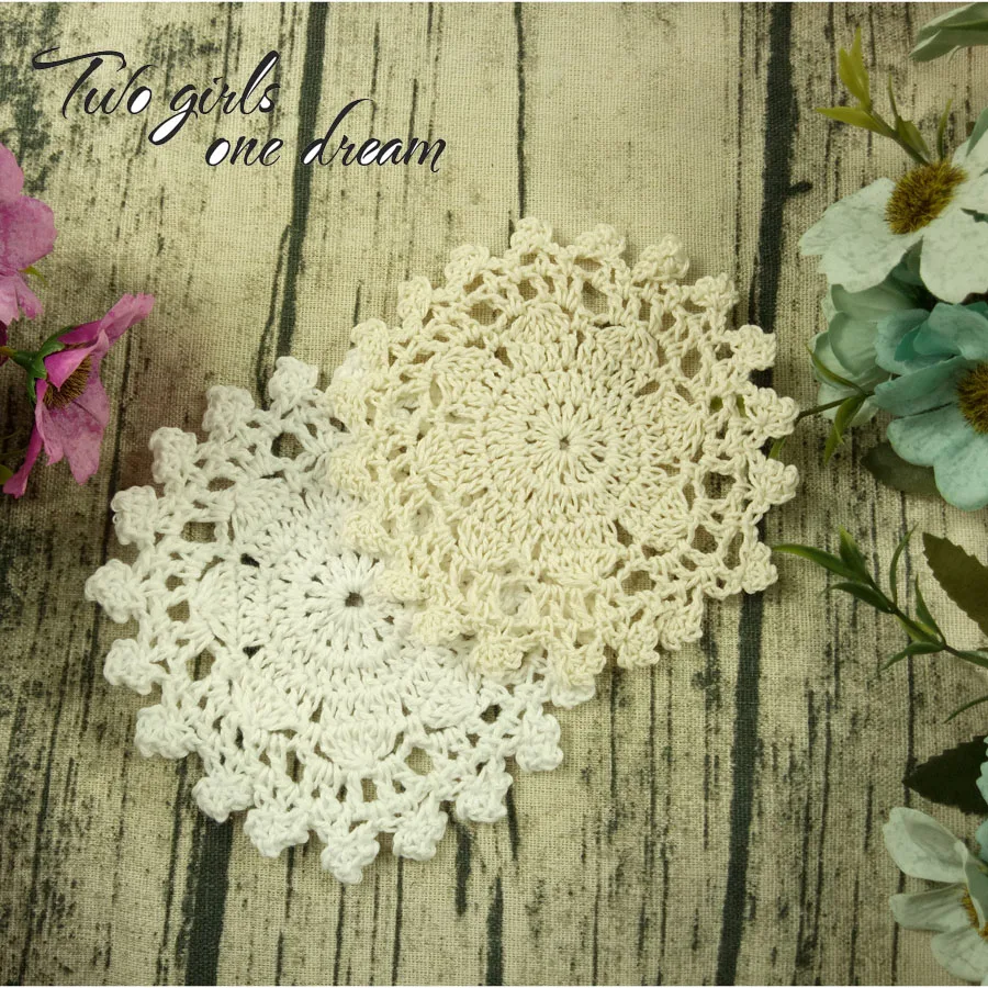 40Pcs/lot Wholesale Hand made Lace Crochet Cup Mat, Cotton Ecru Doily ,Cup Pad,Coaster ,Embroidery Wedding Decor 12cm
40Pcs/lot Wholesale Hand made Lace Crochet Cup Mat, Cotton Ecru Doily ,Cup Pad,Coaster ,Embroidery Wedding Decor 12cm