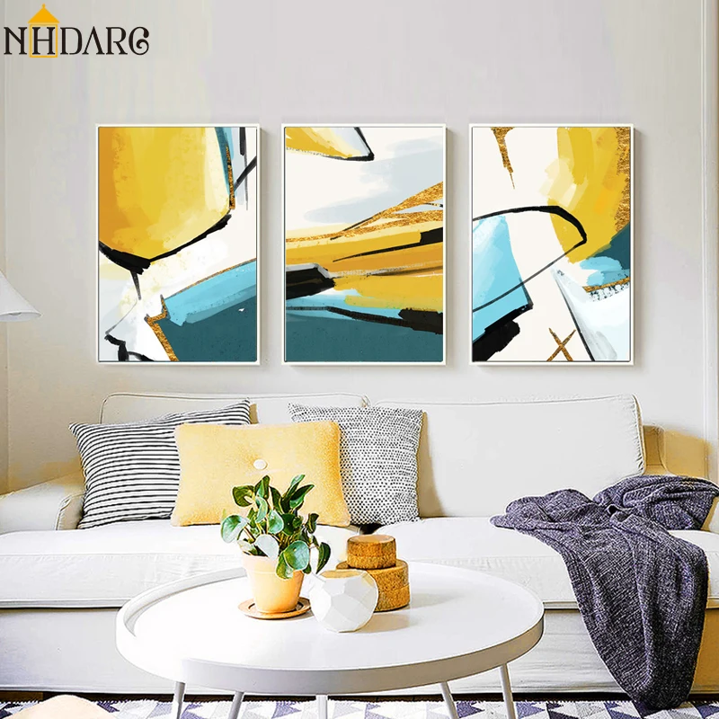 Modern Yellow Blue Abstract Decoration Poster and Prints Canvas Art Painting Wall Pictures for Living Room Home Decor Wall Decor
Modern Yellow Blue Abstract Decoration Poster and Prints Canvas Art Painting Wall Pictures for Living Room Home Decor Wall Decor
