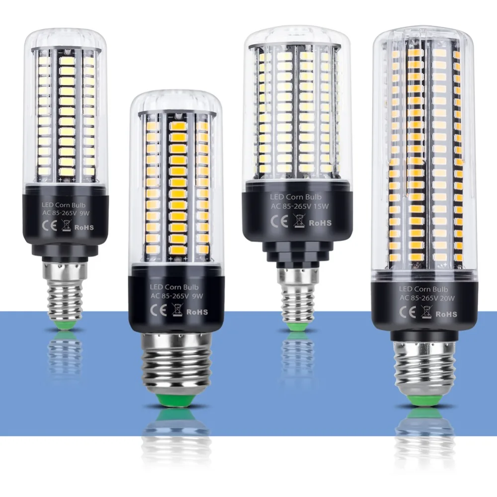 

E14 LED Bulb Corn Lamp E27 220V LED Corn Light Bulb 110V Lampada Led Bombillas 5736 Ampoule AC85~265V 3.5W 5W 7W 9W 12W 15W 20W