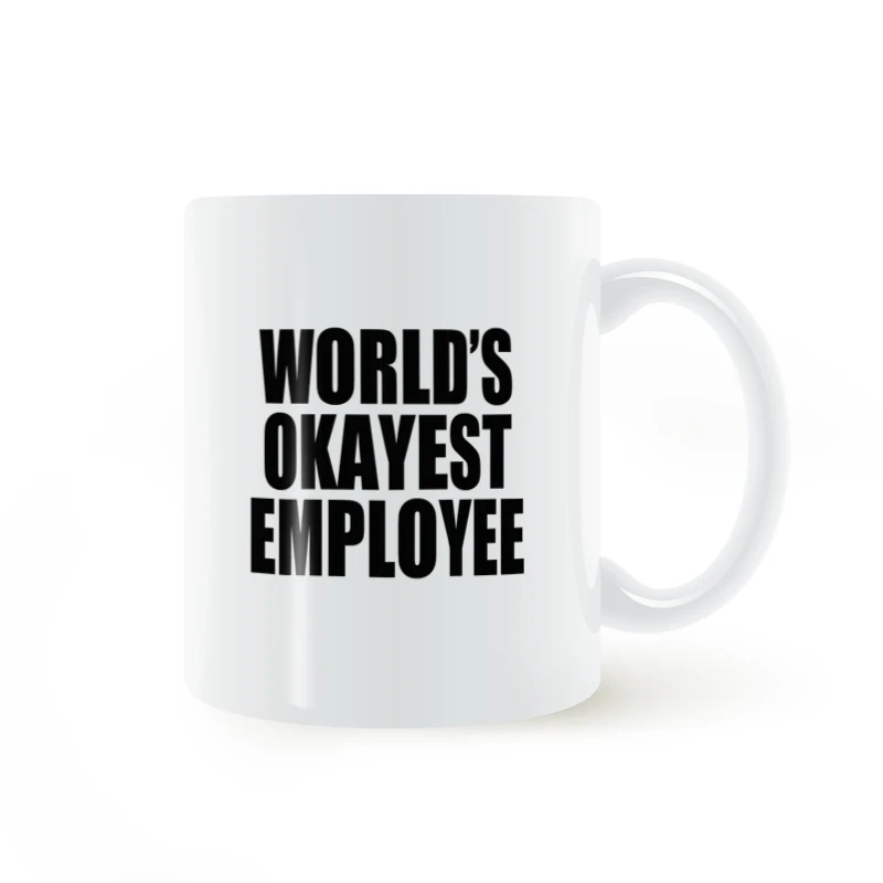 World's Okayest кружка для сотрудников Кофе Молоко чай творческая керамическая DIY