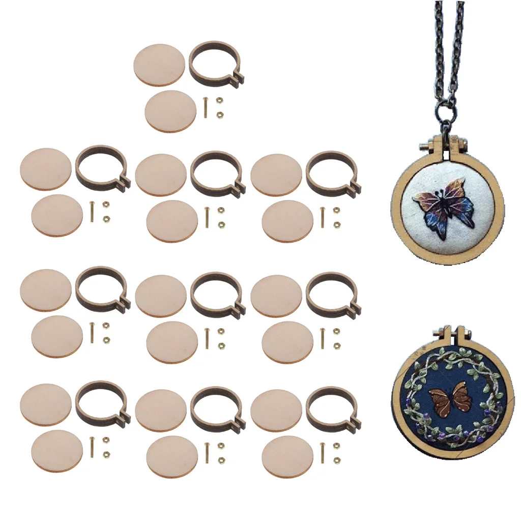 10pcs Mini Round Wooden Embroidery Frame Hoop DIY Art Craft Accessories for Adults Beginners Handicraft Lovers
10pcs Mini Round Wooden Embroidery Frame Hoop DIY Art Craft Accessories for Adults Beginners Handicraft Lovers