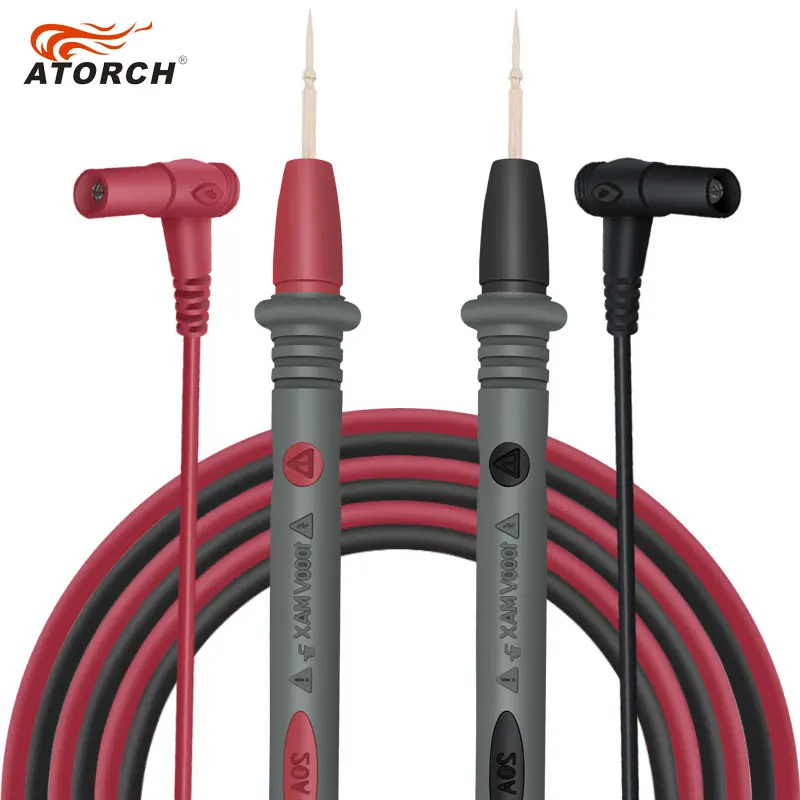 ATORCH Test Leads 1000V 20A Digital Multimeter Pen Copper Needles Test Lead Probe Extension Line Cable
ATORCH Test Leads 1000V 20A Digital Multimeter Pen Copper Needles Test Lead Probe Extension Line Cable