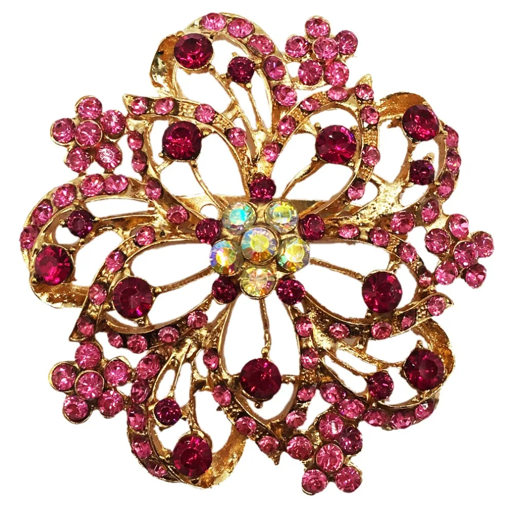 Dark Pink 62mm Large Crystal Brooch Pins For Women Flower Broches Jewelry Fashion Wedding Party Gifts BRO41
Dark Pink 62mm Large Crystal Brooch Pins For Women Flower Broches Jewelry Fashion Wedding Party Gifts BRO41