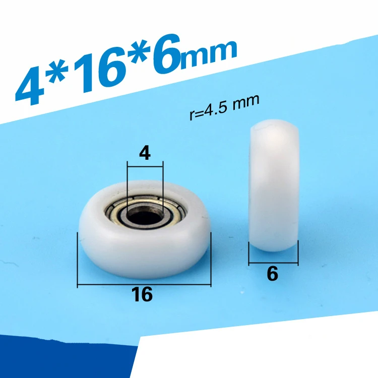 4 * 16 * 6mm POM injection plastic sliding door and door round ball bag plastic pulley bearing container plastic small wheel
4 * 16 * 6mm POM injection plastic sliding door and door round ball bag plastic pulley bearing container plastic small wheel