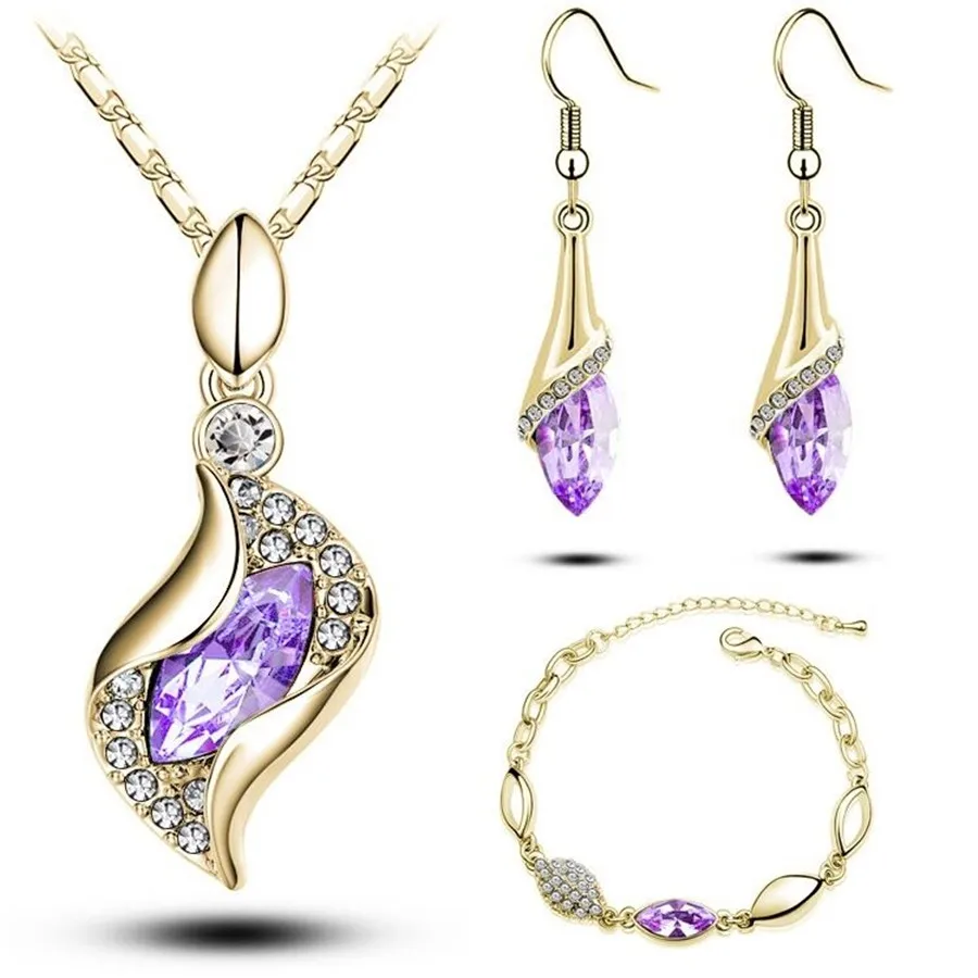 Gifts Sales MODA Elegant Luxury Design New Fashion Gold Filled Colorful Austrian Crystal Drop Jewelry Sets Women
Gifts Sales MODA Elegant Luxury Design New Fashion Gold Filled Colorful Austrian Crystal Drop Jewelry Sets Women