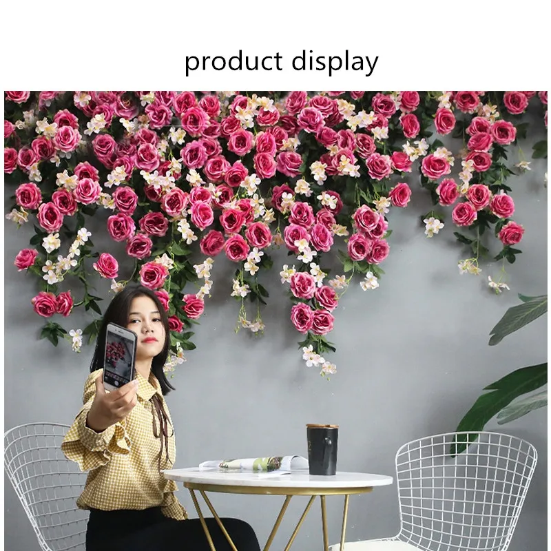 Artificial Flower Vines Wedding Home Decortion Rose Fake Flowers Rattan String Garden Hanging Garland Silk Flower Plant Leaf
Artificial Flower Vines Wedding Home Decortion Rose Fake Flowers Rattan String Garden Hanging Garland Silk Flower Plant Leaf