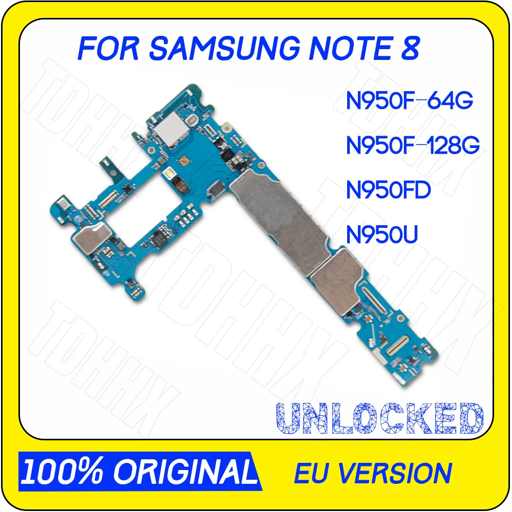 Материнская плата для Samsung Note 8 N950F N950FD N950U 64 ГБ полнофункциональная материнская