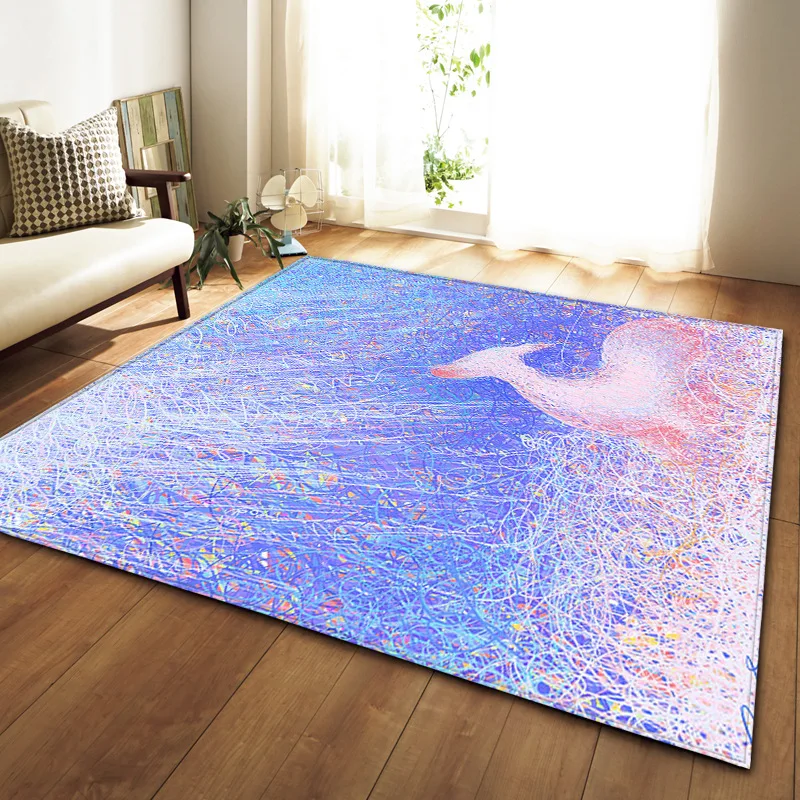 

Blue Series Print Carpets for Living Room Bedroom Area Rugs Antiskid Large Tapete Para Sala Alfombra Tapis Salon Home Floor Mats