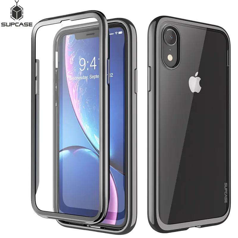 SUPCASE For iPhone XR 6.1 inch Case UB Electro Full-Body Clear Plated Glitter Slim Hybrid Cover with Built-in Screen Protector
SUPCASE For iPhone XR 6.1 inch Case UB Electro Full-Body Clear Plated Glitter Slim Hybrid Cover with Built-in Screen Protector