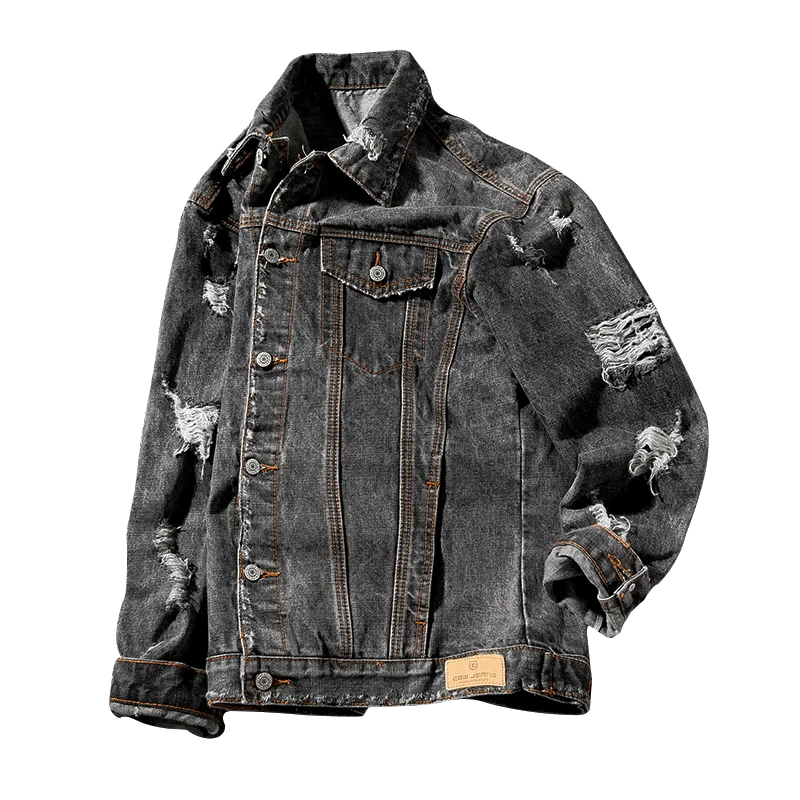 Oversized S-6XL Denim Jacket Men Hole Retro Motorcyle Basic Coat Fashion Japanese Streetwear Hip Hop Jacket
Oversized S-6XL Denim Jacket Men Hole Retro Motorcyle Basic Coat Fashion Japanese Streetwear Hip Hop Jacket