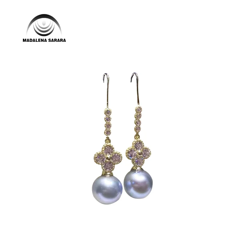 MADALENA SARARA 11-12mm AAA Seawater Pearl Black Pearl Earrings 18K Earrings Stud Earrings Elegant
MADALENA SARARA 11-12mm AAA Seawater Pearl Black Pearl Earrings 18K Earrings Stud Earrings Elegant