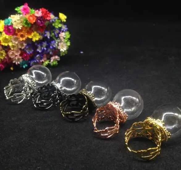 100pcs 25*15mm mix color glass dome globe locket adjusted flower ring setting base set glass vial ring glass bottle cover ring
100pcs 25*15mm mix color glass dome globe locket adjusted flower ring setting base set glass vial ring glass bottle cover ring
