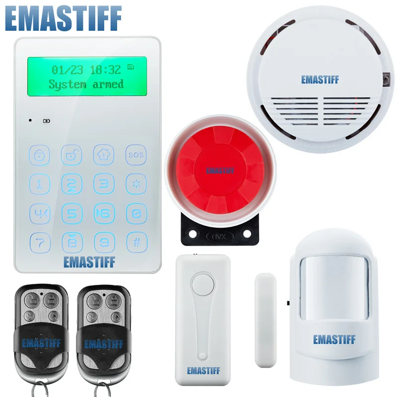 English/ Russian Voice Wireless GSM Alarm Touch Menu Keypad Security Alarm System With Pir Motion Sensors
English/ Russian Voice Wireless GSM Alarm Touch Menu Keypad Security Alarm System With Pir Motion Sensors