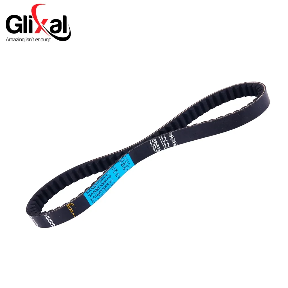 Glixal GY6 49cc 50cc 729 17 7 30 CVT приводной ремень для китайского скутера мопеда ATV Go kart 139QMB