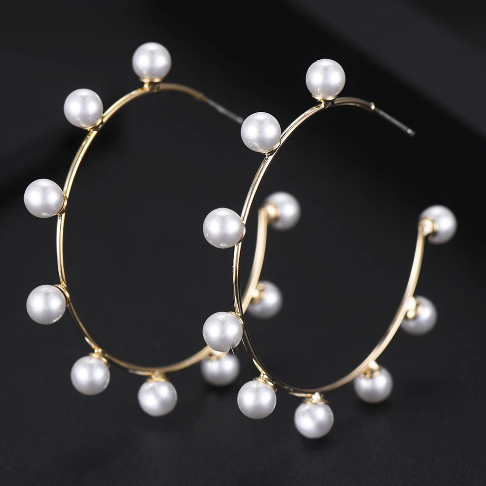 New Women's Fashion Brand Jewelry Elegant Pearl Stud Earrings Handmade Statement Earrings Noble Symbol for Women Jewelry
New Women's Fashion Brand Jewelry Elegant Pearl Stud Earrings Handmade Statement Earrings Noble Symbol for Women Jewelry
